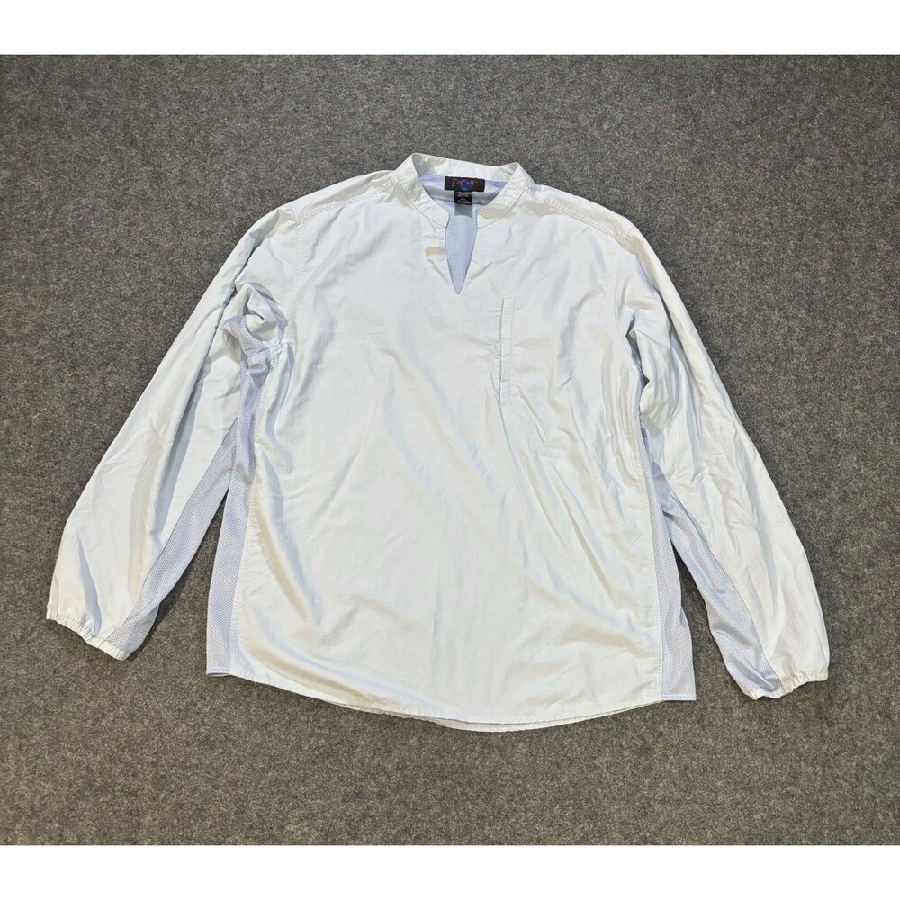 RailRiders Eco Mesh Vented Pullover Shirt Men’s Large UPF 30 Blue